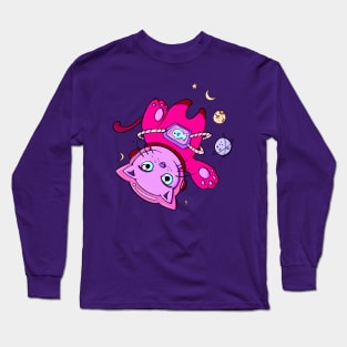 Cat Astronaut Long Sleeve T-Shirt